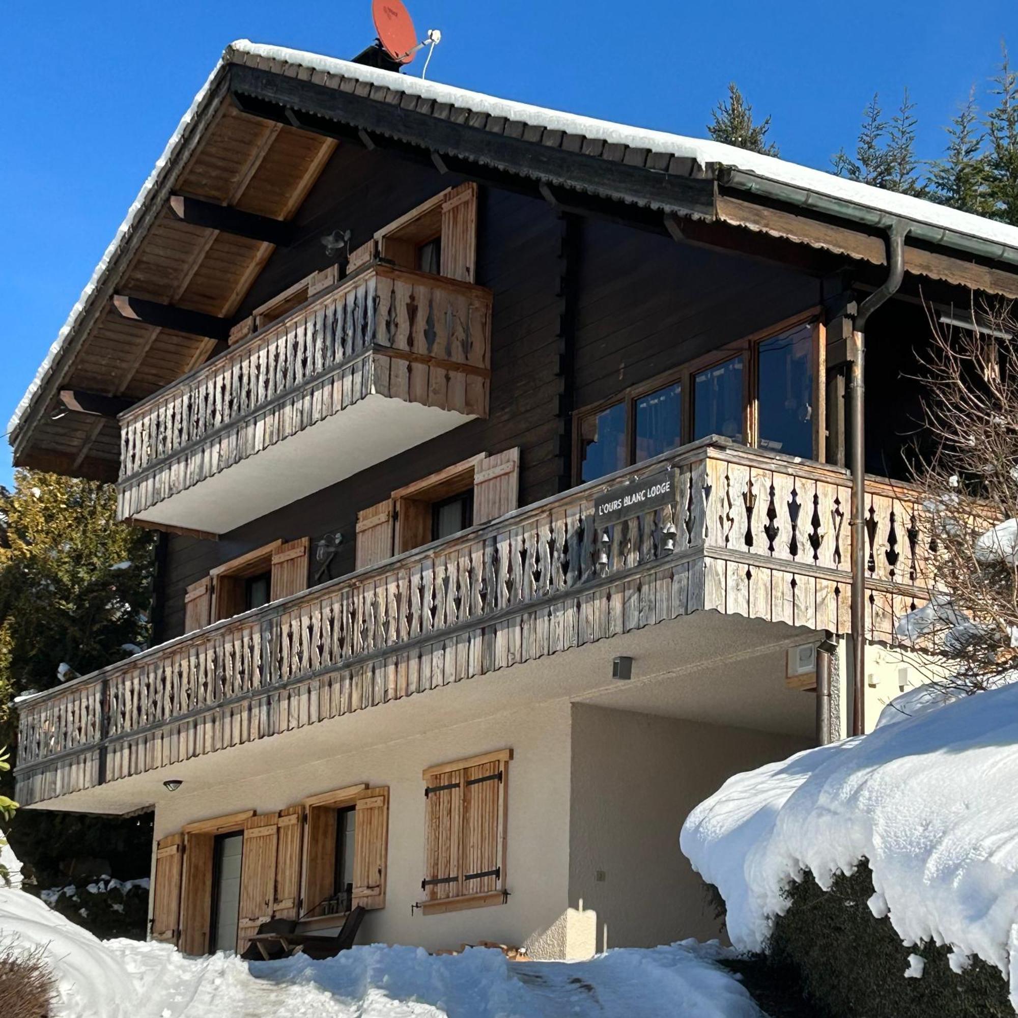 L'Ours Blanc Lodge Le Biot Extérieur photo